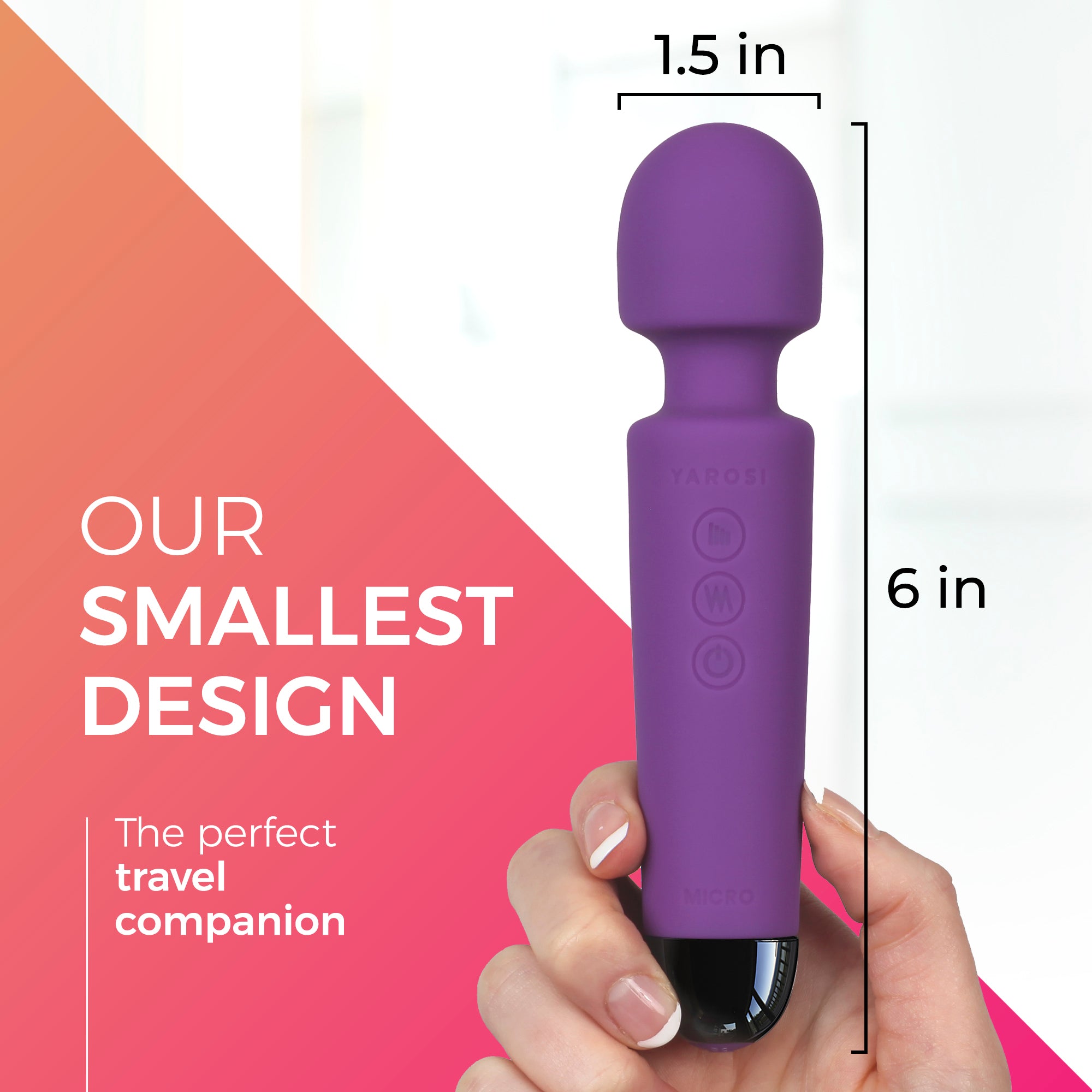 Yarosi - Micro Massager with Memory Function - Purple