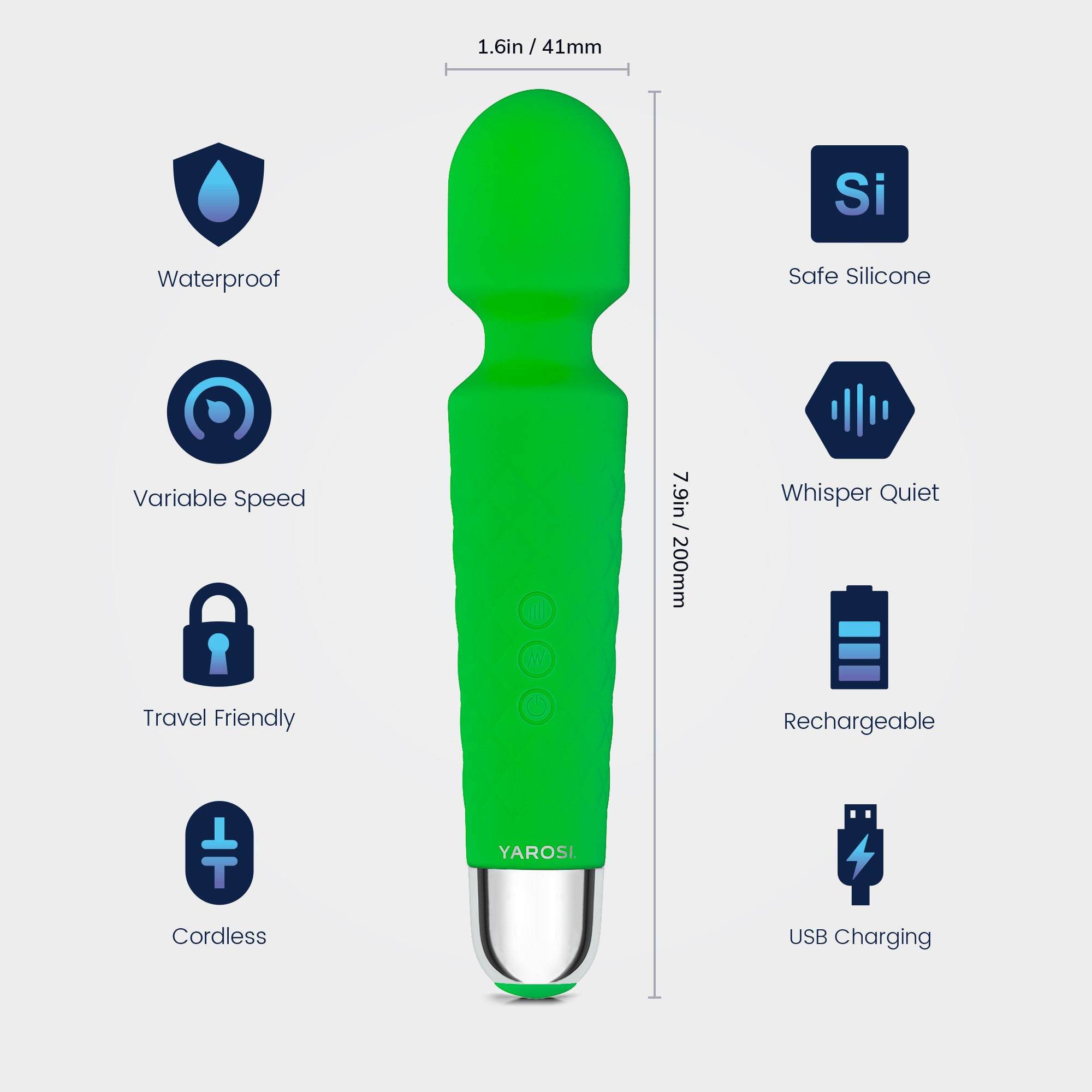 Yarosi - Mini Massager - Green