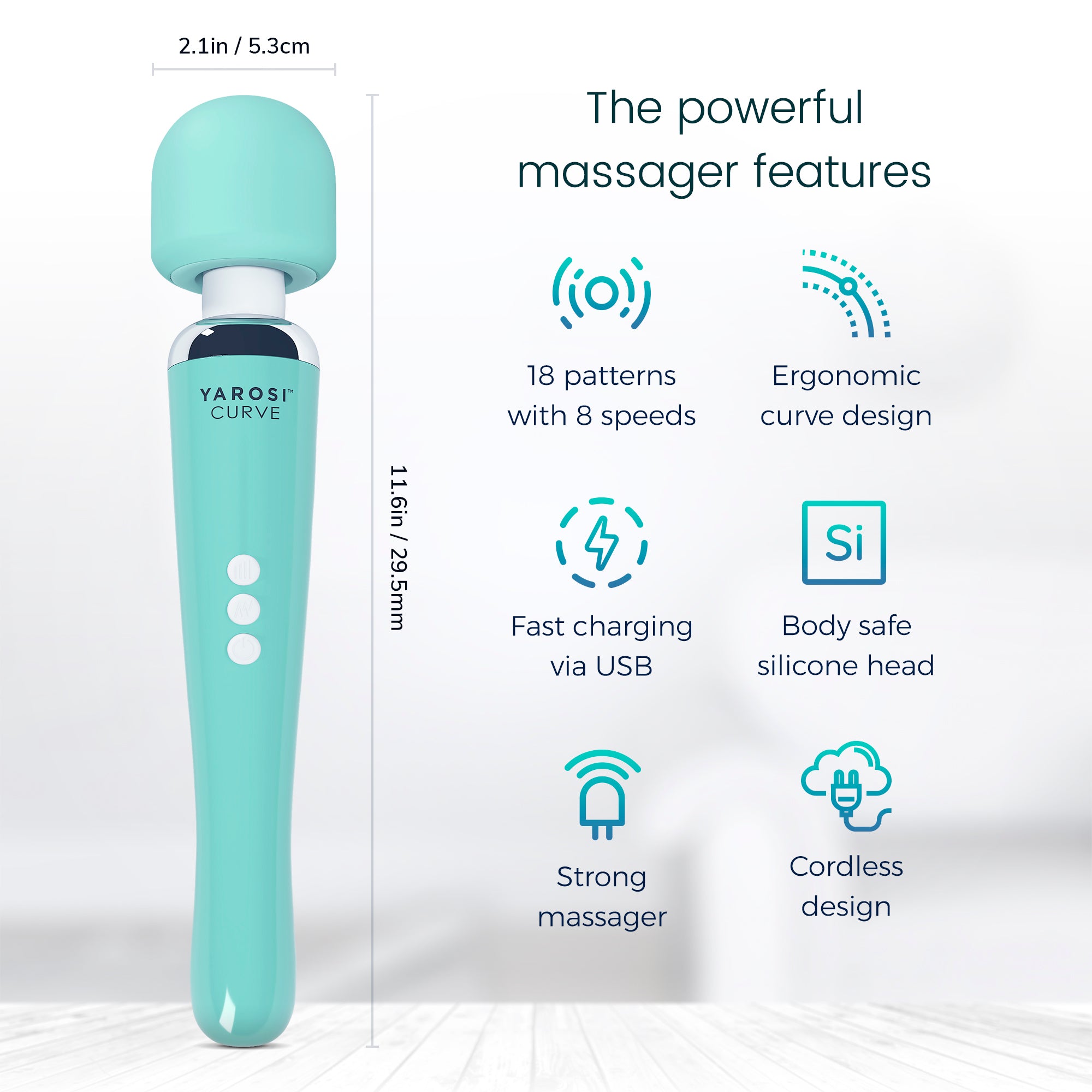 Yarosi - Curve Massager - Green