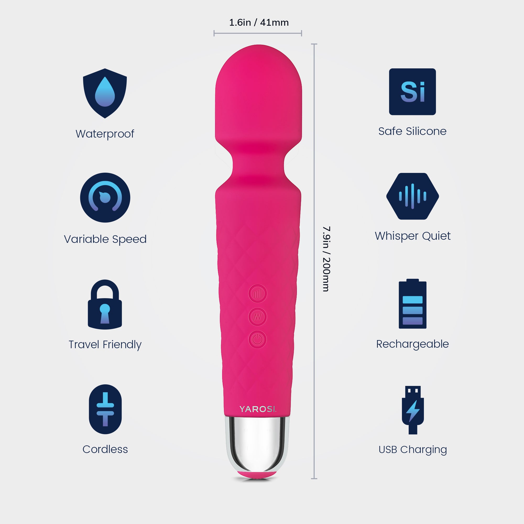 Yarosi - Mini Massager - Pink