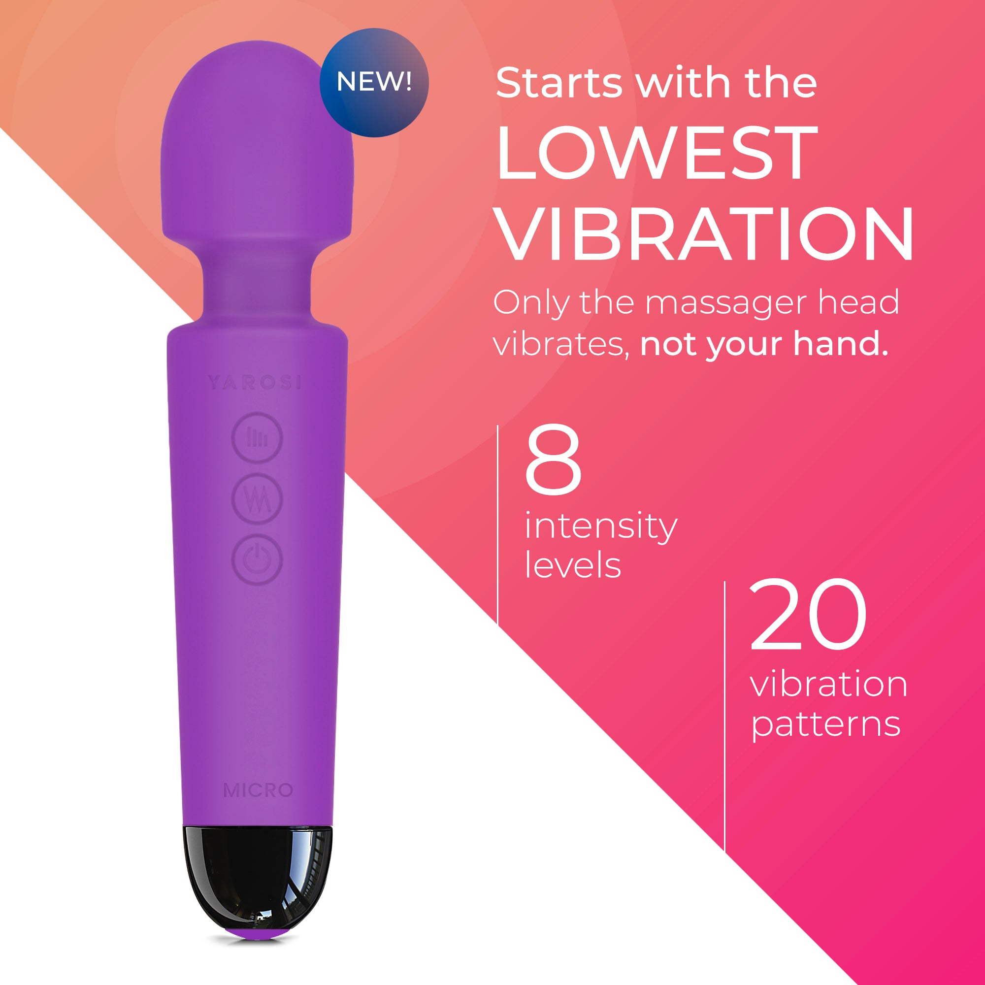Yarosi - Micro Massager with Memory Function - Purple