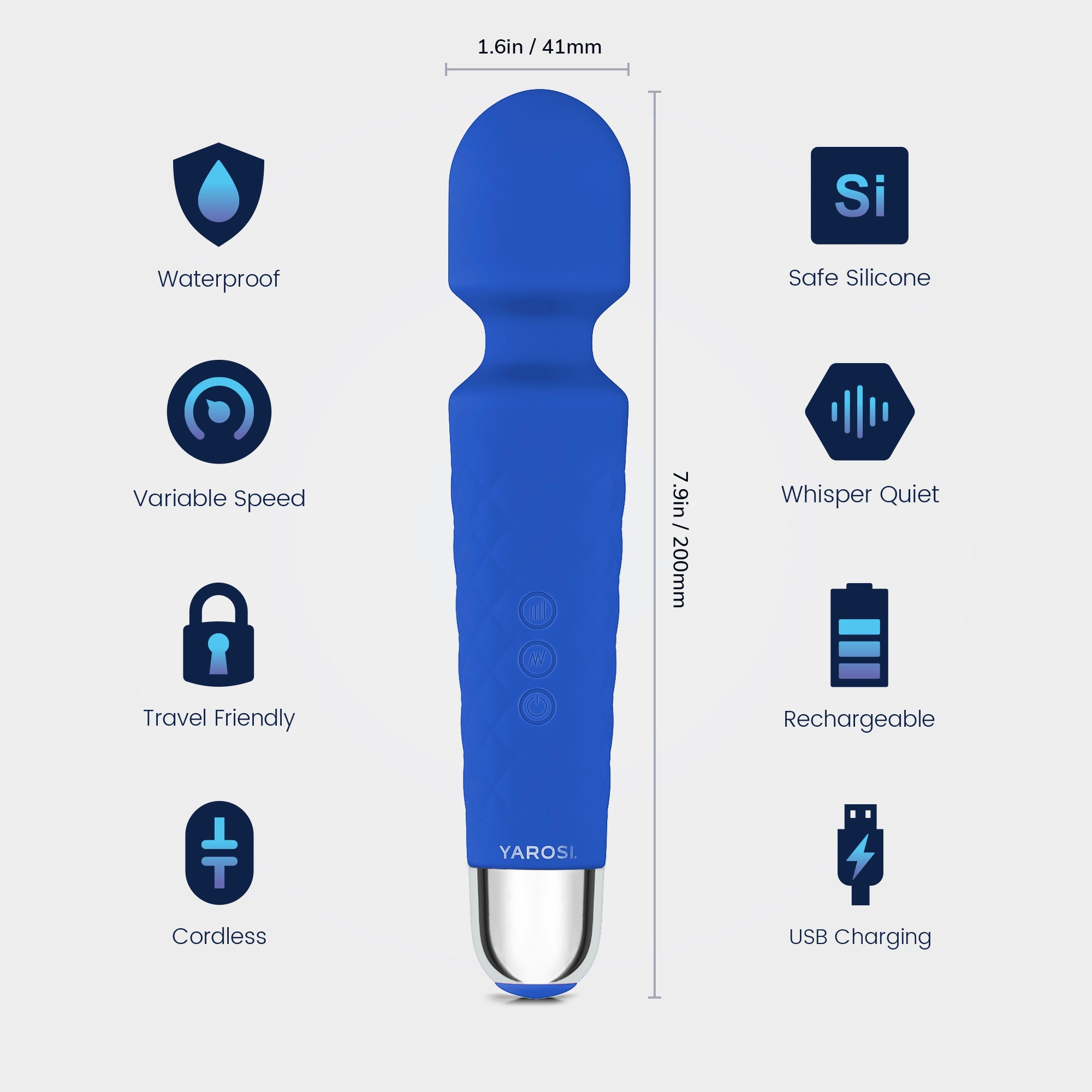 Yarosi - Mini Massager - Blue