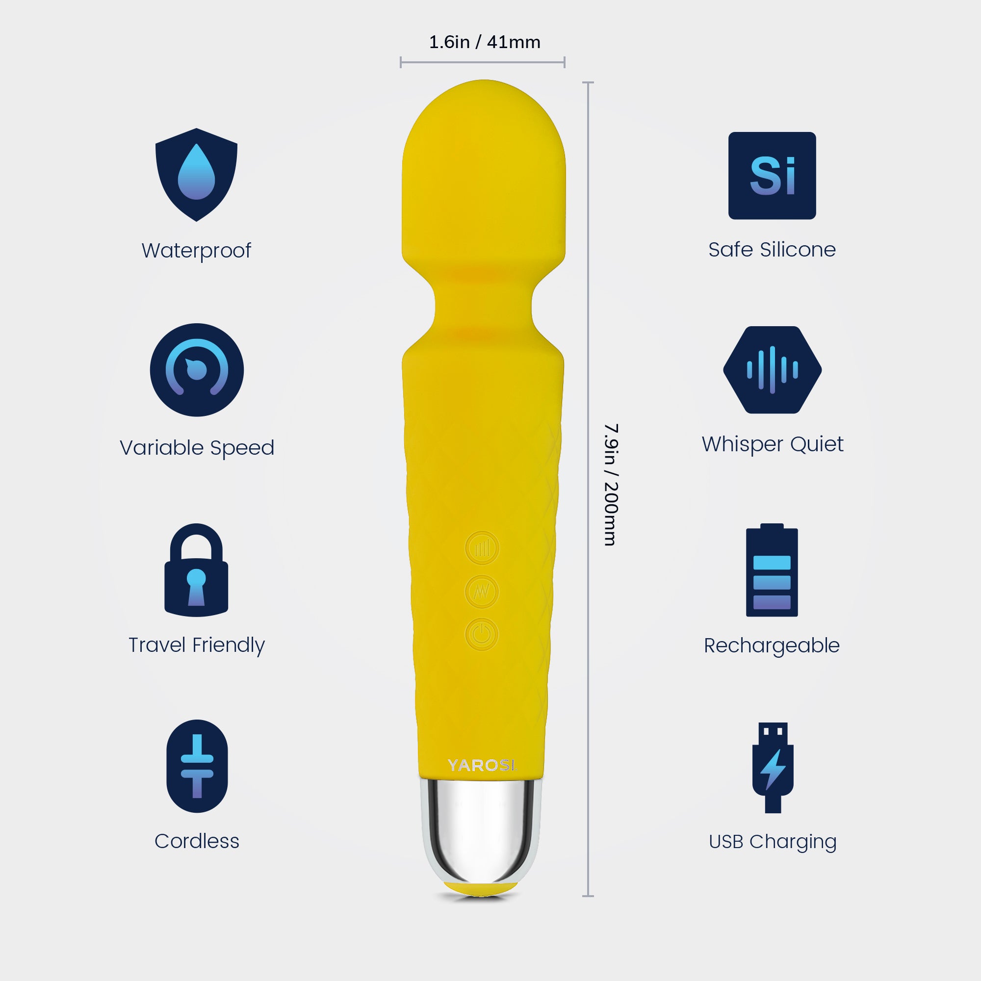 Yarosi - Mini Massager - Yellow