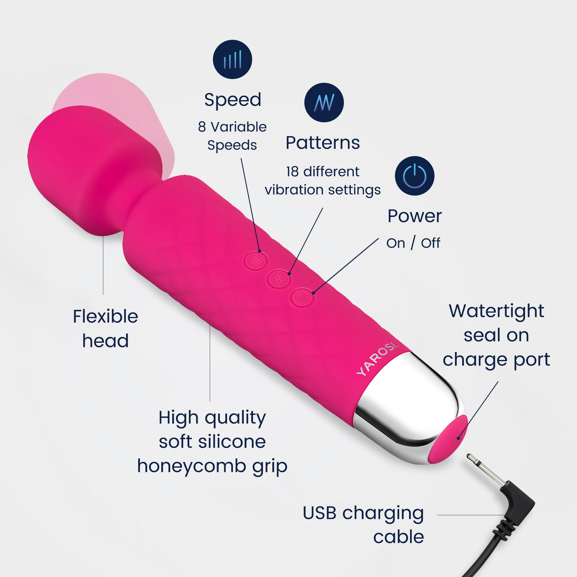 Yarosi - Mini Massager - Pink