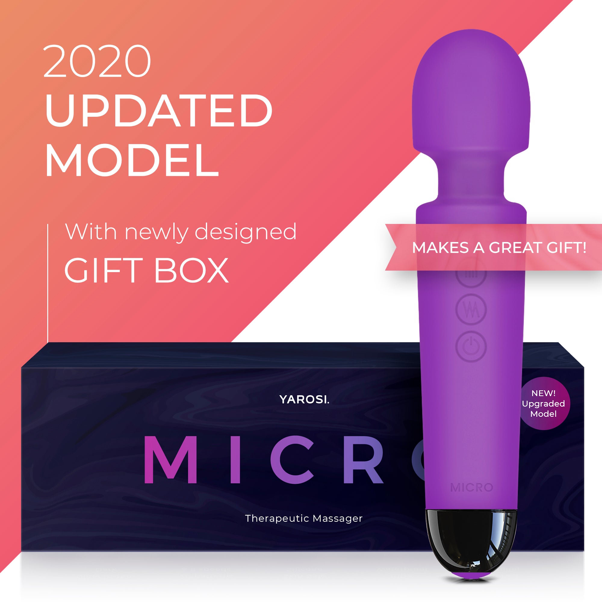 Yarosi - Micro Massager with Memory Function - Purple