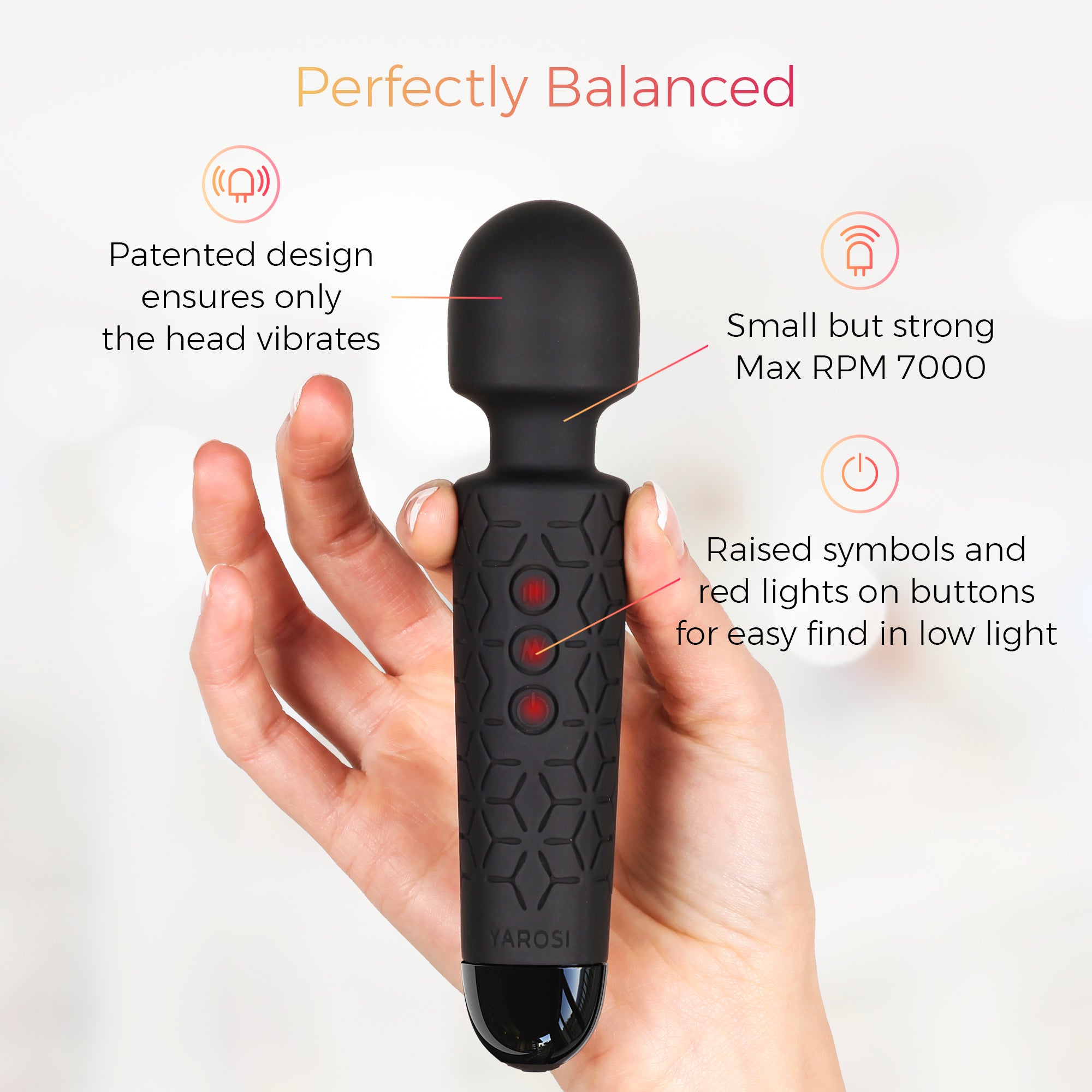 Yarosi - Micro Massager - Black