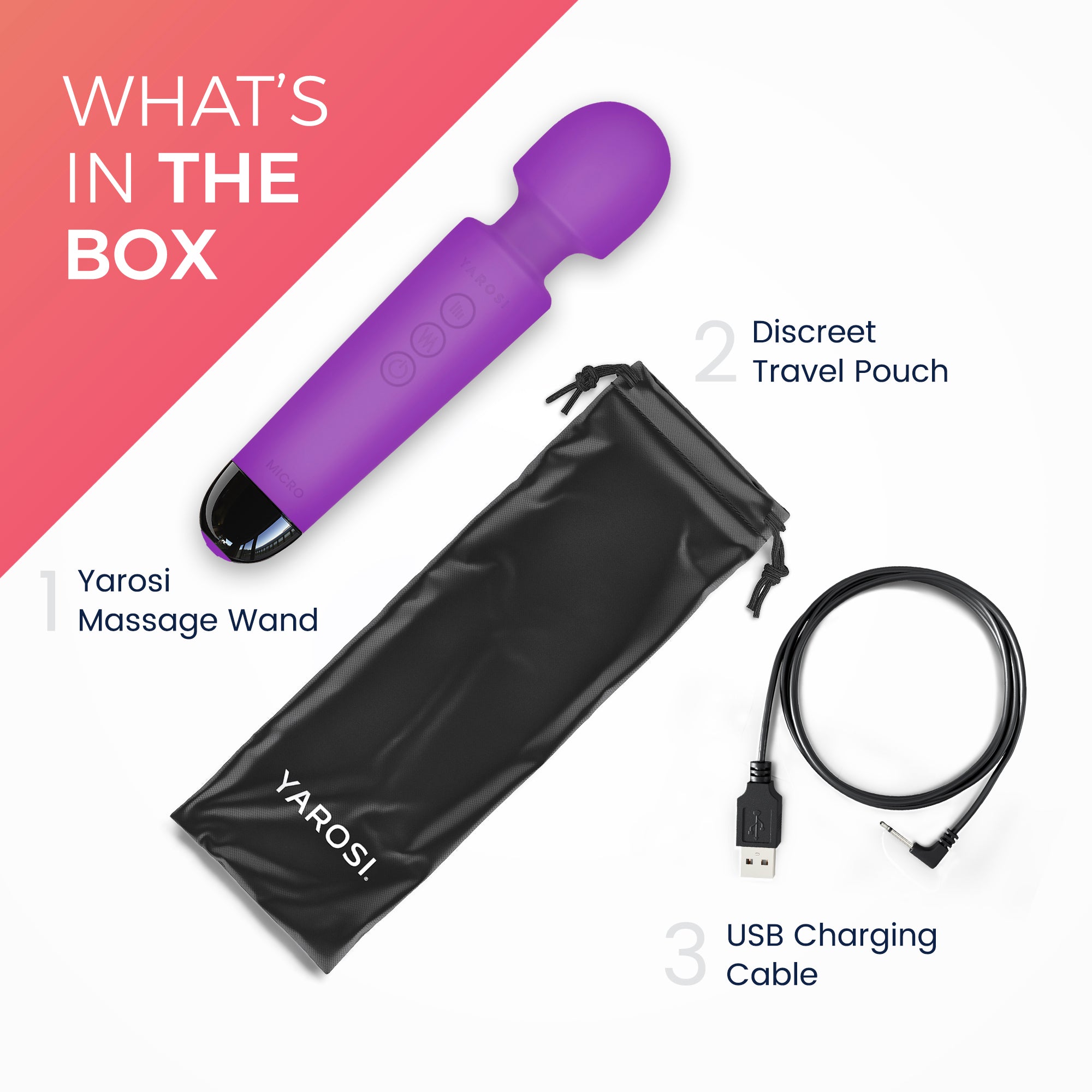 Yarosi - Micro Massager with Memory Function - Purple