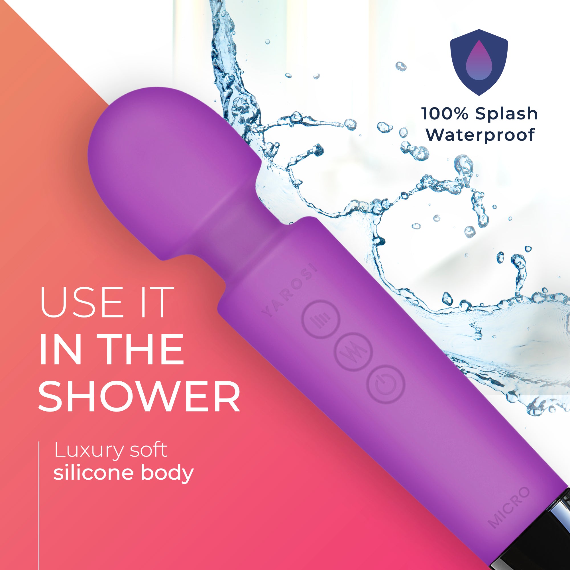 Yarosi - Micro Massager with Memory Function - Purple